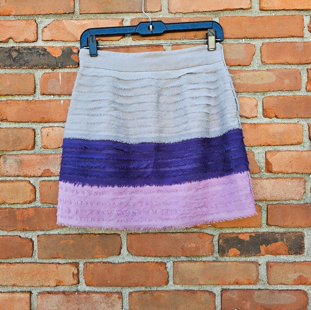 💜 21 Studio Multicolored Layered Forever Textured Mini Skirt | Size M ( S fit)
